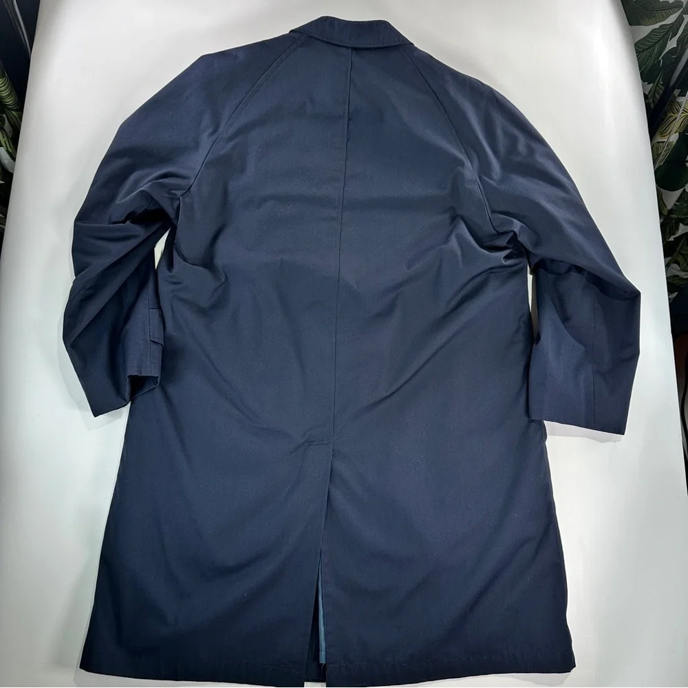 Casualcraft lined overcoat removable liner navy men 40R